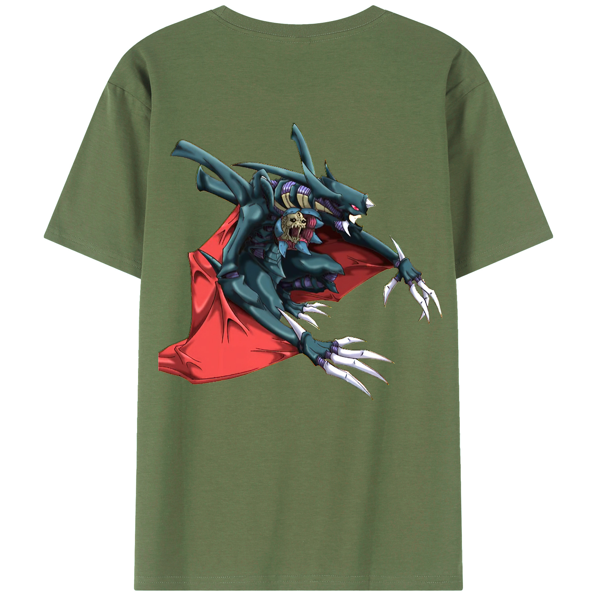 （画像用） 遊☆戯☆王 Yu-Gi-Oh! 綿100％ メンズ半袖Tシャツ（バックプリント） 通気性
